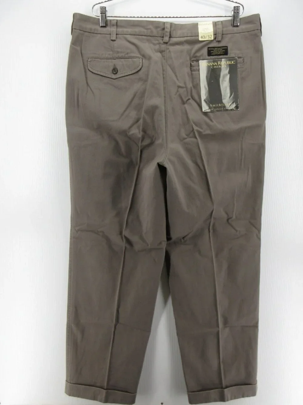 VTG Banana Republic Pants 40X32 Smithfield Relaxed Baggy Trousers NEW